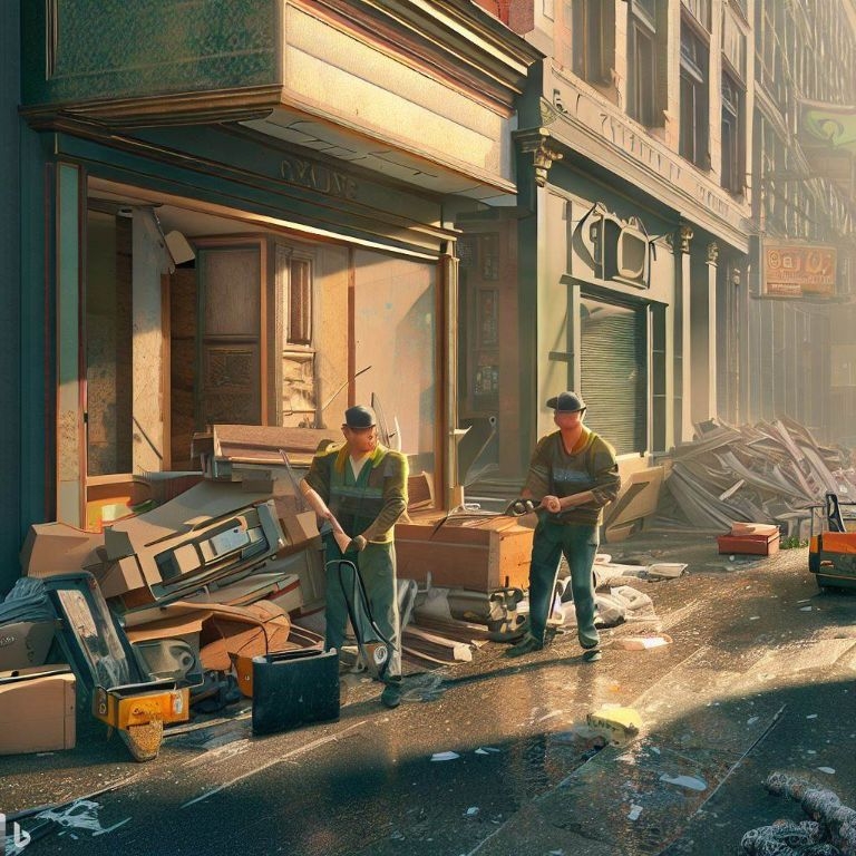 Vaciado de locales comerciales en Sant Andreu de Llavaneres