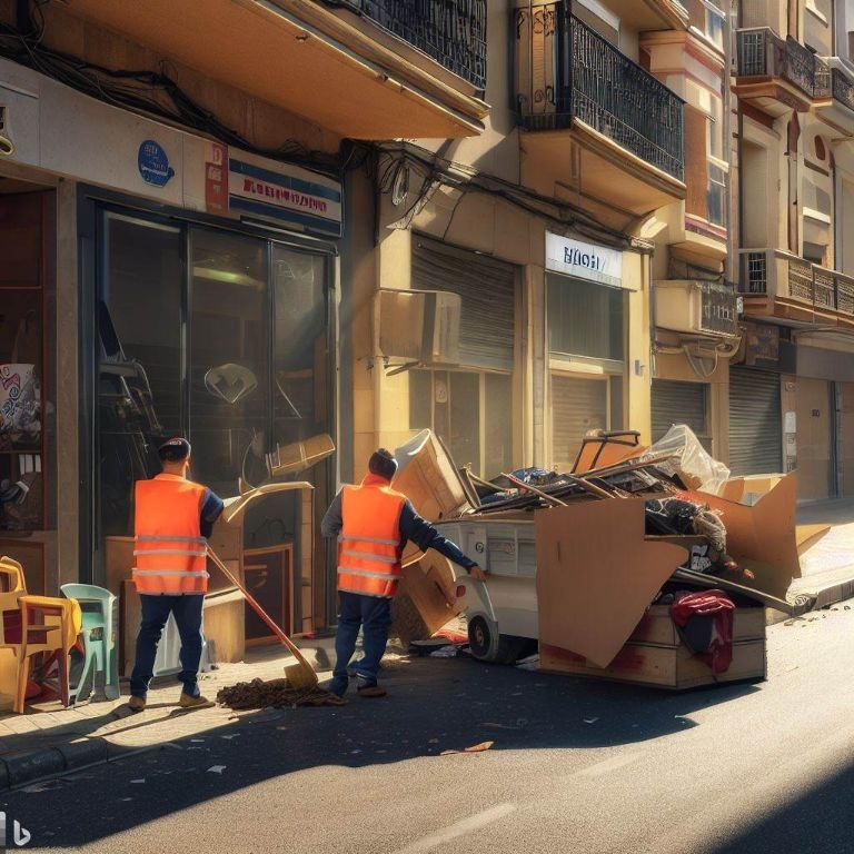 Vaciado de locales comerciales en Cervera