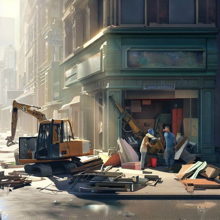 Vaciado de locales comerciales en Teia