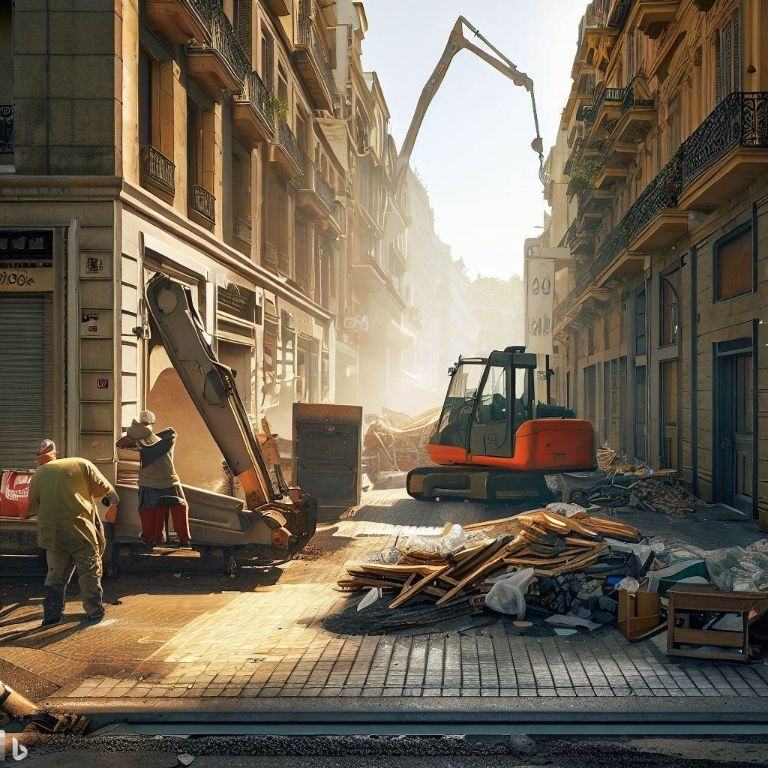 Vaciado de locales comerciales en Navarcles