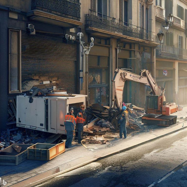 Vaciado de locales comerciales en La Senia