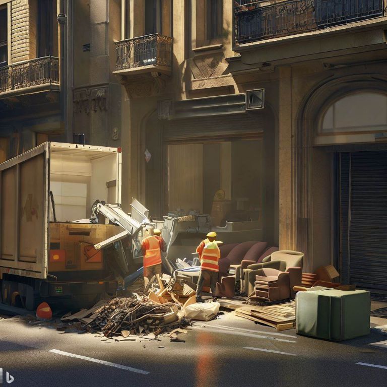 Vaciado de locales comerciales: Impacto positivo del reciclaje en Santa Margarida de Montbui